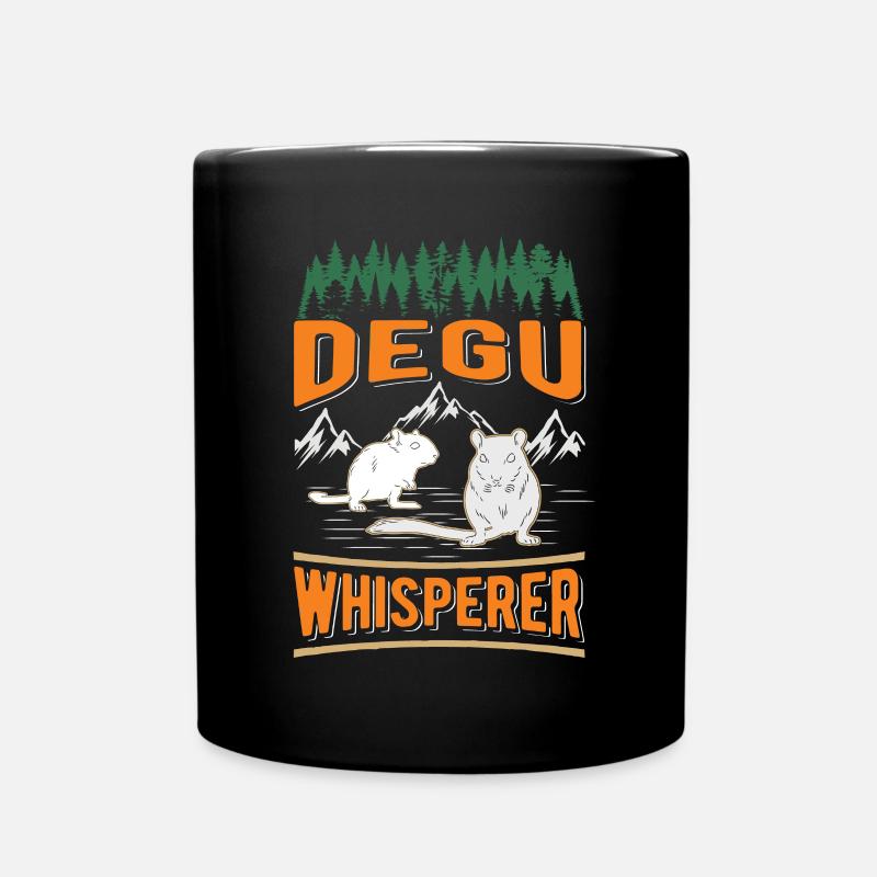Degu Flüsterer Degu Whisperer - Tasse einfarbig - Schwarz
