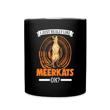 Suricate Cadeau Suricate Suricate - Mug uni - noir - Devant
