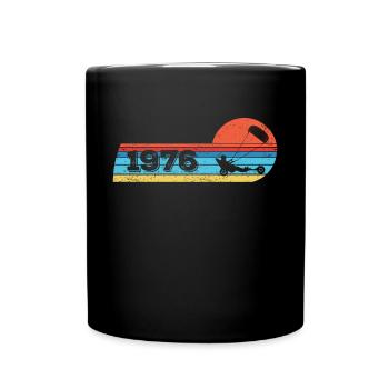 Kite-Strand-Segler born 1976 Birthday - Full Colour Mug - black - Front