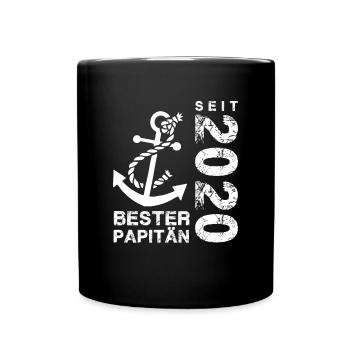 Papitän seit 2020 - Tasse einfarbig - Schwarz - Vorne
