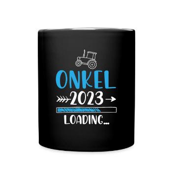 Onkel 2023 Loading - Tasse einfarbig - Schwarz - Vorne