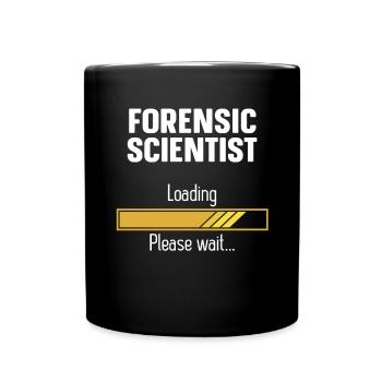 Future Forensic Scientist Investigator Criminology - Full Colour Mug - black - Front