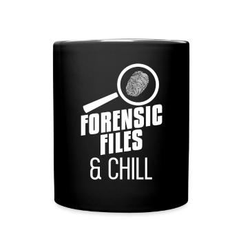 Forensische Akten Forensischer Wissenschaftler - Tasse einfarbig - Schwarz - Vorne