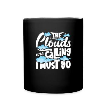 Cloud Watcher Meteorology Meteorologist Cloud - Full Colour Mug - black - Front