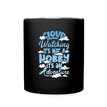Cloud Watcher Meteorology Cloud Watching - Full Colour Mug - black - Front