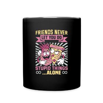 Friendship gift for good friend - Full Colour Mug - black - Front