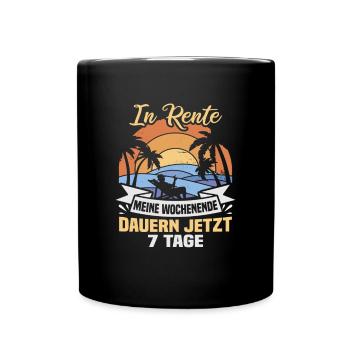 Retirement Gift idea Pensioner Work colleague - Full Colour Mug - black - Front