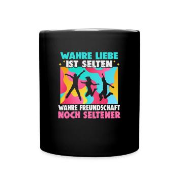 Friendship gift for good friend - Full Colour Mug - black - Front