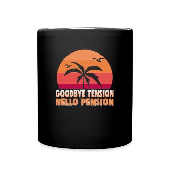 Retirement Gift idea Pension Work colleague - Full Colour Mug - black - Front