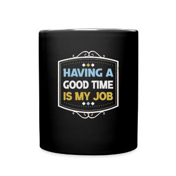 Retirement Gift idea Pension Work colleague - Full Colour Mug - black - Front