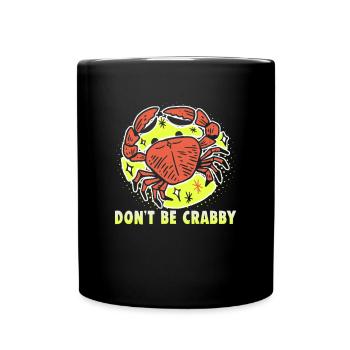 Strandurlaub am Meer Design Strandmotiv - Tasse einfarbig - Schwarz - Vorne