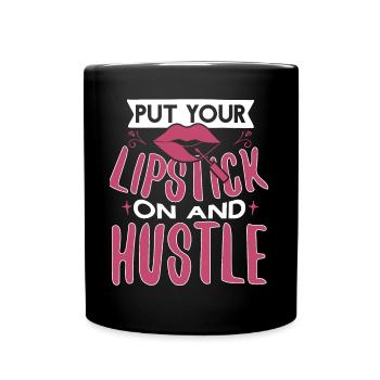 There Is Nothing That Lipstick Cant Fix - Full Colour Mug - black - Front