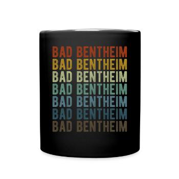 Bad Bentheim Stadt Retro Vintage - Tasse einfarbig - Schwarz - Vorne