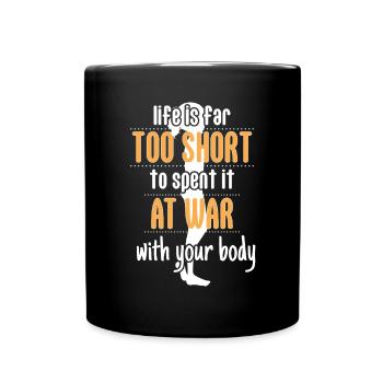 Im More Than My Weight Anorexia Aware - Full Colour Mug - black - Front