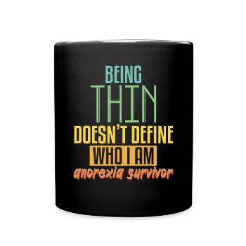 Life Is To Short For War With Your Body - Full Colour Mug - black - Front