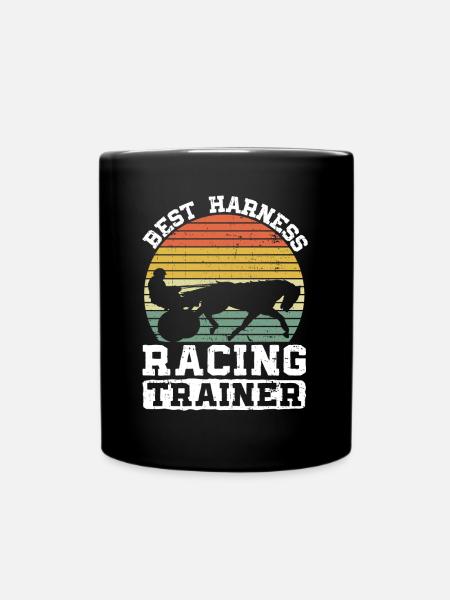Best Trotting Race - Horse Racing Trotting Horse - Full Colour Mug - black