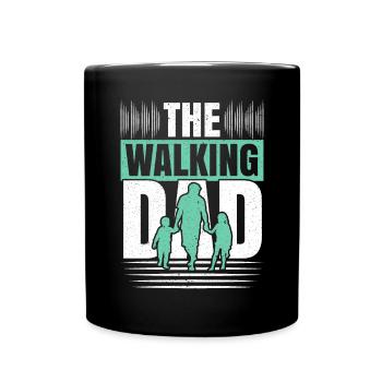 The Walking Dad Walker Cardio Exercise Fathers Day - Full Colour Mug - black - Front