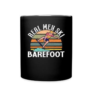 Waterskiing Water Skiing Surface Water Sport Waves - Full Colour Mug - black - Front
