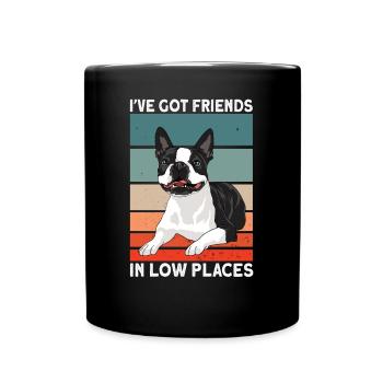 Boston Terrier Dog - Full Colour Mug - black - Front