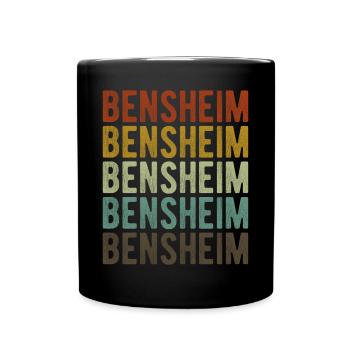 Bensheim City Rétro Vintage - Mug uni - noir - Devant