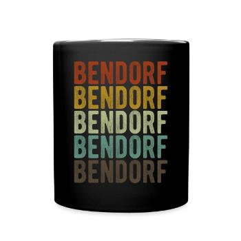 Bendorf City Retro Vintage - Full Colour Mug - black - Front
