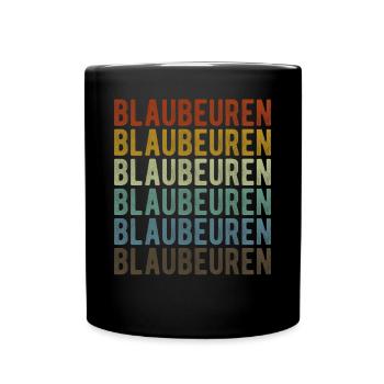 Blaubeuren Stadt Retro Vintage - Mug uni - noir - Devant