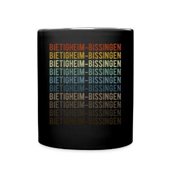 Bietigheim-Bissingen Stadt Retro Vintage - Tasse einfarbig - Schwarz - Vorne