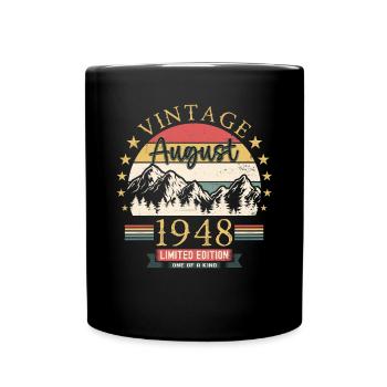 Original Août Vintage 1948 Cadeau d’anniversaire - Mug uni - noir - Devant