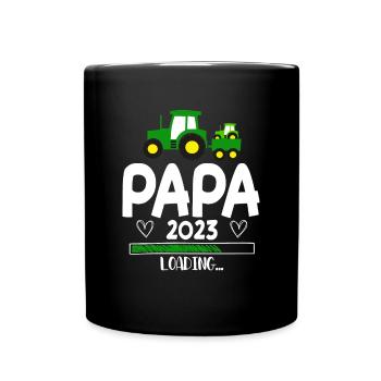 Papa 2023 Chargement - Mug uni - noir - Devant