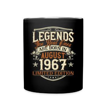 Août 1967 Born Legends Anniversaire - Mug uni - noir - Devant