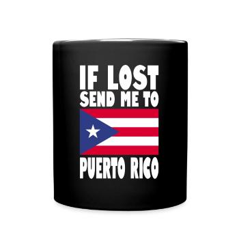 PUERTO RICO Drapeau Disant - Mug uni - noir - Devant