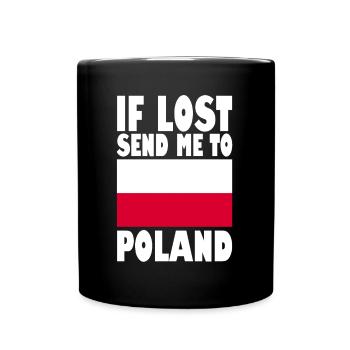 Poland Flag Slogan - Full Colour Mug - black - Front