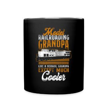 Conducteur de train diesel de marchandises - Mug uni - noir - Devant