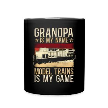 Freight Diesel Train Driver - Full Colour Mug - black - Front