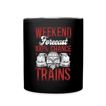 Conducteur de train diesel de marchandises - Mug uni - noir - Devant