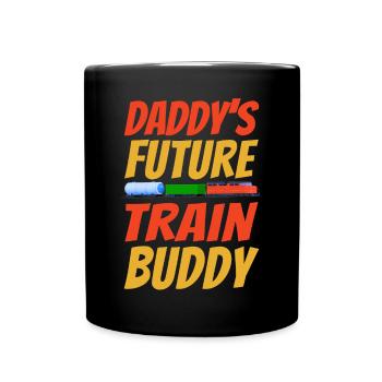 Conducteur de train diesel de marchandises - Mug uni - noir - Devant