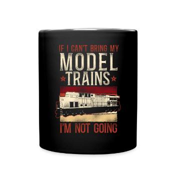 Freight Diesel Train Driver - Full Colour Mug - black - Front