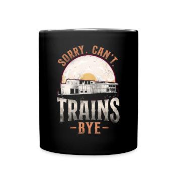 Freight Diesel Train Driver - Full Colour Mug - black - Front