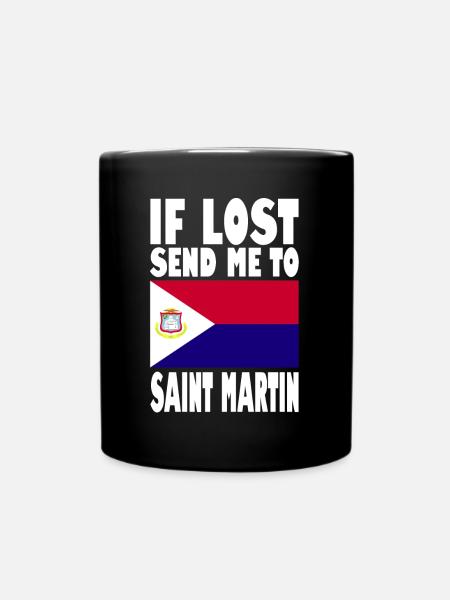 Drapeau Saint-Martin - Mug uni - noir