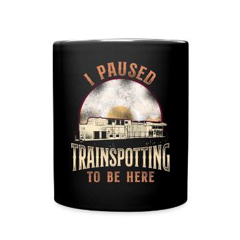 Conducteur de train diesel de marchandises - Mug uni - noir - Devant