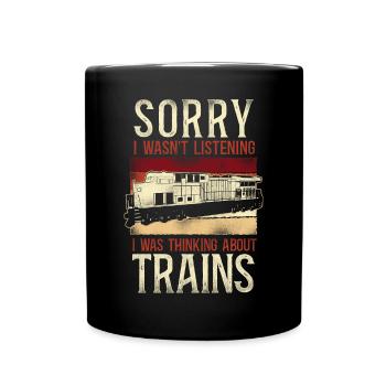 Freight Diesel Train Driver - Tasse einfarbig - Schwarz - Vorne