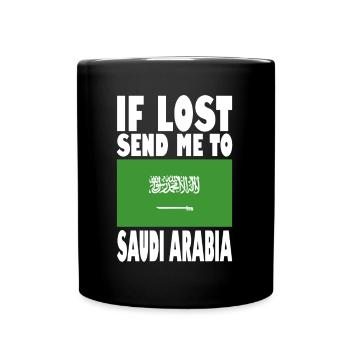 Slogan du drapeau de l’Arabie saoudite - Mug uni - noir - Devant