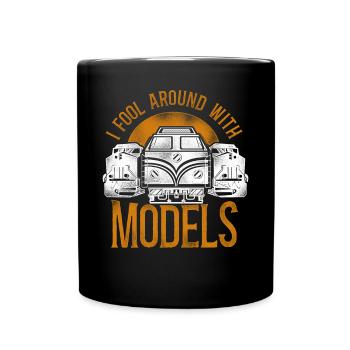 Freight Diesel Train Driver - Full Colour Mug - black - Front