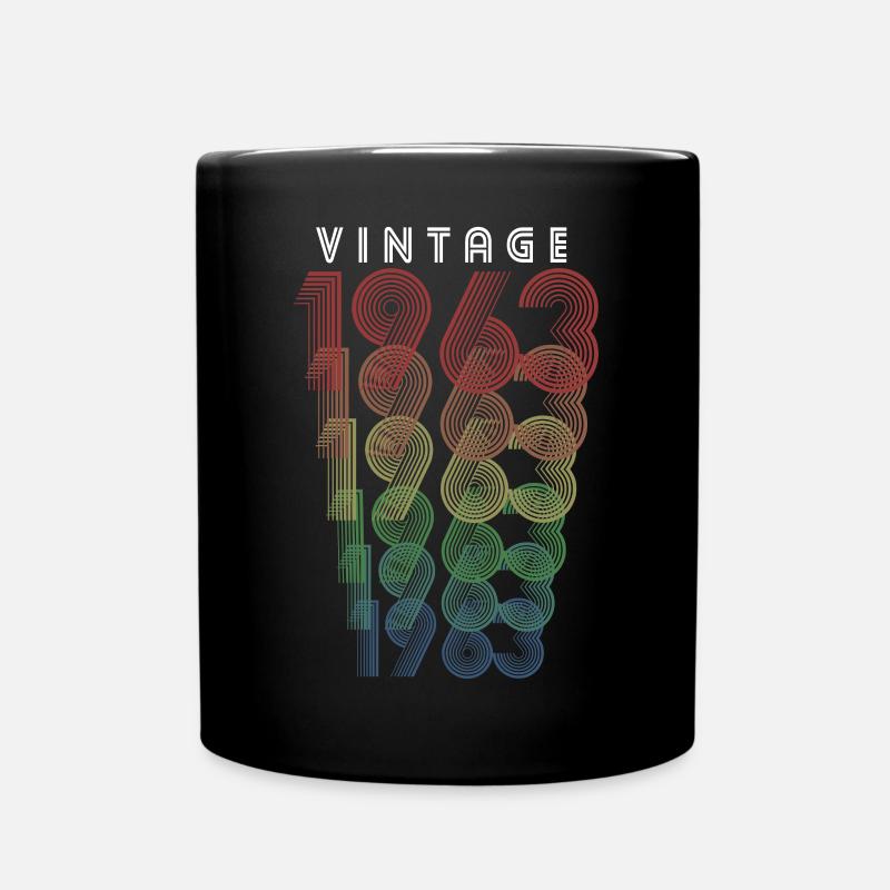 Millésime 1963 Année de naissance 1963 Millésime Anniversaire - Mug uni - noir