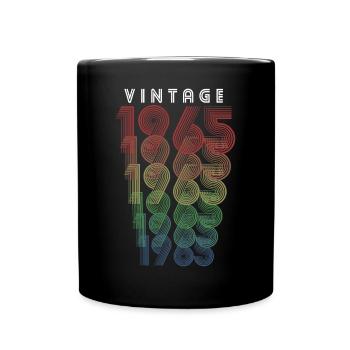 Millésime 1965 Année de naissance 1965 Millésime Anniversaire - Mug uni - noir - Devant