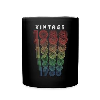 Millésime 1988 Année de naissance 1988 Millésime Anniversaire - Mug uni - noir - Devant