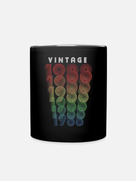 Millésime 1988 Année de naissance 1988 Millésime Anniversaire - Mug uni - noir