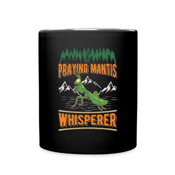 Praying Mantis Whisperer Manti's Mantis - Full Colour Mug - black - Front