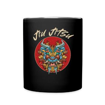 Brasilianisches Jiu Jitsu und Grappling - MMA BJJ - Tasse einfarbig - Schwarz - Vorne