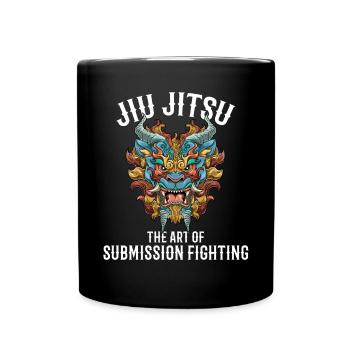 Die Kunst des Unterwerfungsgrapplings - Jiu Jitsu - Tasse einfarbig - Schwarz - Vorne